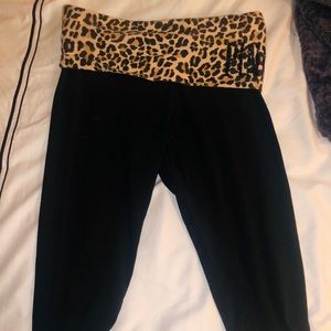 Cropped PINK yoga pants